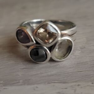 Silpada Elegant Sterling Silver Multi-Stone Ring